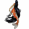 Koi Mermaid cutout Pin/Ornament/Magnet photo sculptures