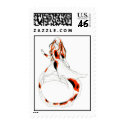 Koi mermaid postage