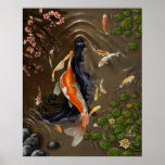 Koi Mermaid Print