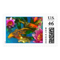 Koi Play, Postage Stamp