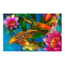 koi play , poster posters by GinaSignore koi play , poster posters