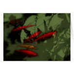 Koi Pond Abstract Note Card