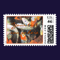 Koi Pond Artistic Photo stamps