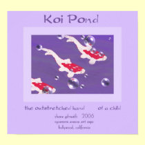 KOI POND Haiku Art Print