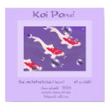 KOI POND Haiku Art Print