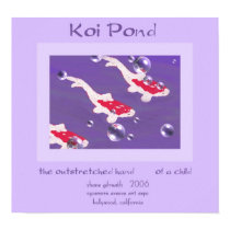 KOI POND Haiku Art Print