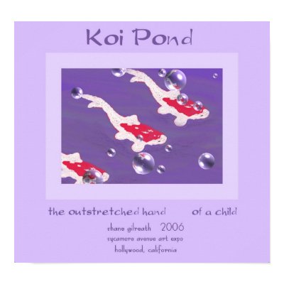 KOI POND Haiku Art Print Posters by Reflekshins