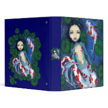 Koi Pond Mermaid Binder by strangeling Koi Pond Mermaid Binder