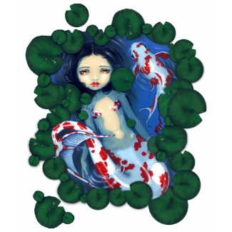 Koi Pond Mermaid Shirt shirt