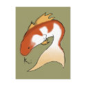 Koi Postcard by Freebirth Koi Postcard