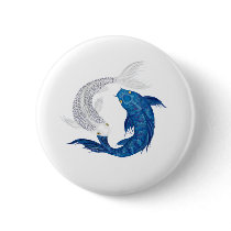 Koi Regal Blue Ghost silver buttons
