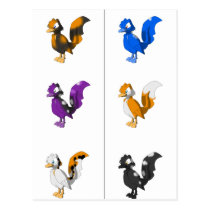 Koi Reptilian Birds Bookmark Post Cards