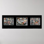 Koi Triptych posters