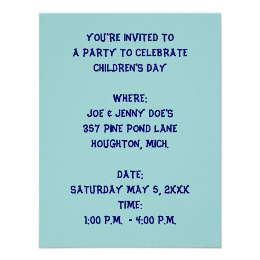 KOINOBORI STREAMERS CHILDREN'S DAY INVITATIONS
