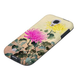 Koitsu Tsuchiya Chrysanthemum japanese flowers art Samsung Galaxy S4 Covers