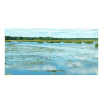Kokemaki River Delta in Halssi Meri Pori Finland Personalized Photo Card