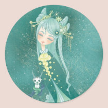 Kokeshi Capricorne autocollants