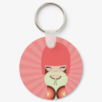 kokeshi doll keychains