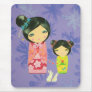 Kokeshi Doll - Love Binds Us Together Mousepads