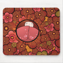 Kokeshi Doll Mousepad mousepads
