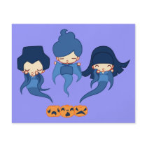 Kokeshi ghosts flyers by moonlit Kokeshi ghosts flyers