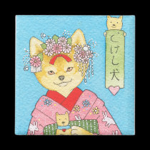 Kokeshi Inu magnet