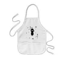 Kokeshi Ninja aprons by MissMissyLue Kokeshi Ninja aprons