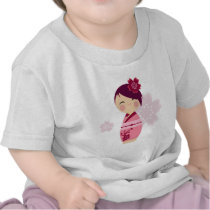 Kokeshi Sakura Baby Tee t-shirts