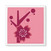 Kokeshi Sakura Kimono Design magnets
