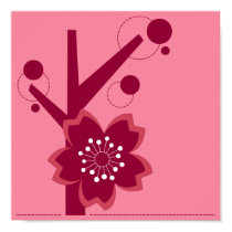 Kokeshi Sakura Kimono Design Poster posters