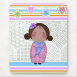 kokeshi sakura mouse pad