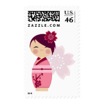 Kokeshi Sakura Postage postage