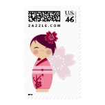 Kokeshi Sakura Postage stamps