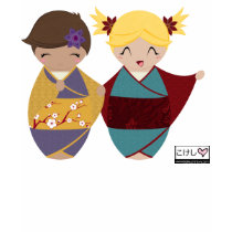 Kokeshi Sisters t-shirts