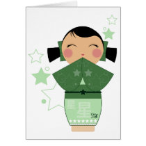 Kokeshi Star Cards cards
