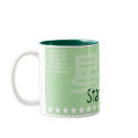 Kokeshi Star Kimono Design Mug