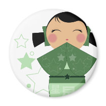 Kokeshi Star Magnet magnets