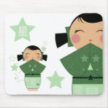 Kokeshi Star Mousepad mousepads