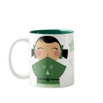 Kokeshi Star Mug