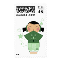 Kokeshi Star Postage postage