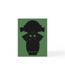 Kokeshi Star Silhouette Note Card cards