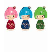Kokeshi Triplets t-shirts