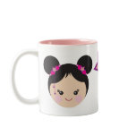 Kokeshi with Buns Mug