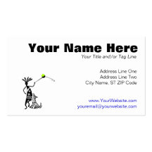 Kokopelli and Dog Business Cards