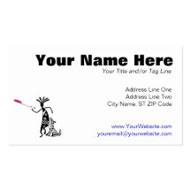 Kokopelli and Dog Business Cards