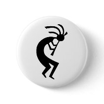 Kokopelli black design! buttons