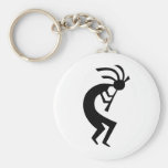 Kokopelli black design! key chain