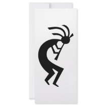 Kokopelli black design! rack cards