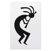 Kokopelli black design! stationery by angeria Kokopelli black design! stationery