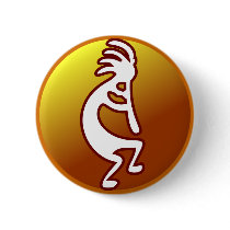 Kokopelli Pinback Button